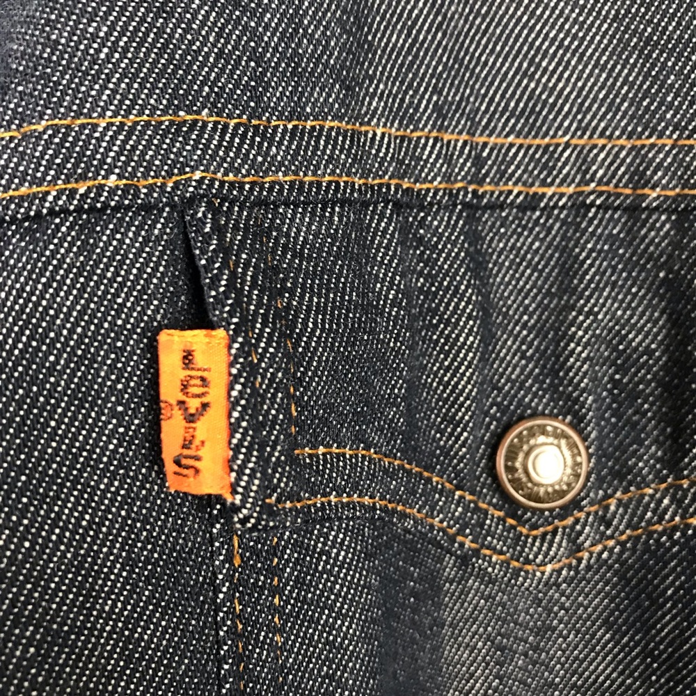 Vintage 1970s Levi’s For Men Sherpa Orange Tab - Picture 4 of 6